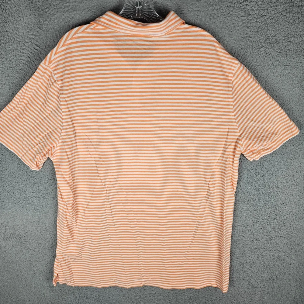 Polo Ralph Lauren Polo Mens XL Orange Striped Classic Fit Pocket Pony Logo Short
